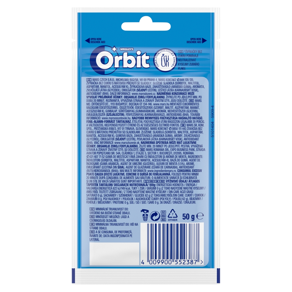 ORBIT dražé (36ks/bal) peppermint