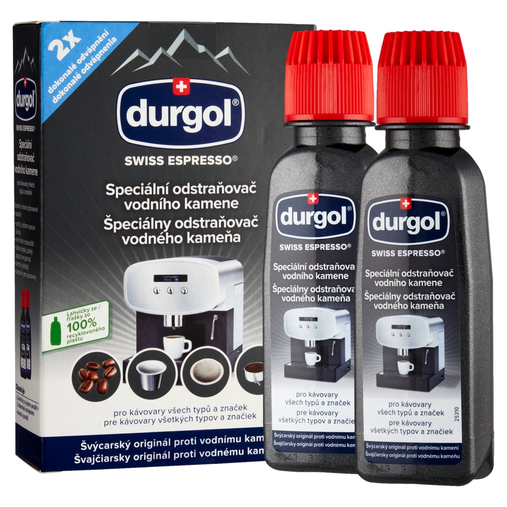 Odvápňovač kávovarů Durgol SWISS ESPRESSO - 2x 125 ml