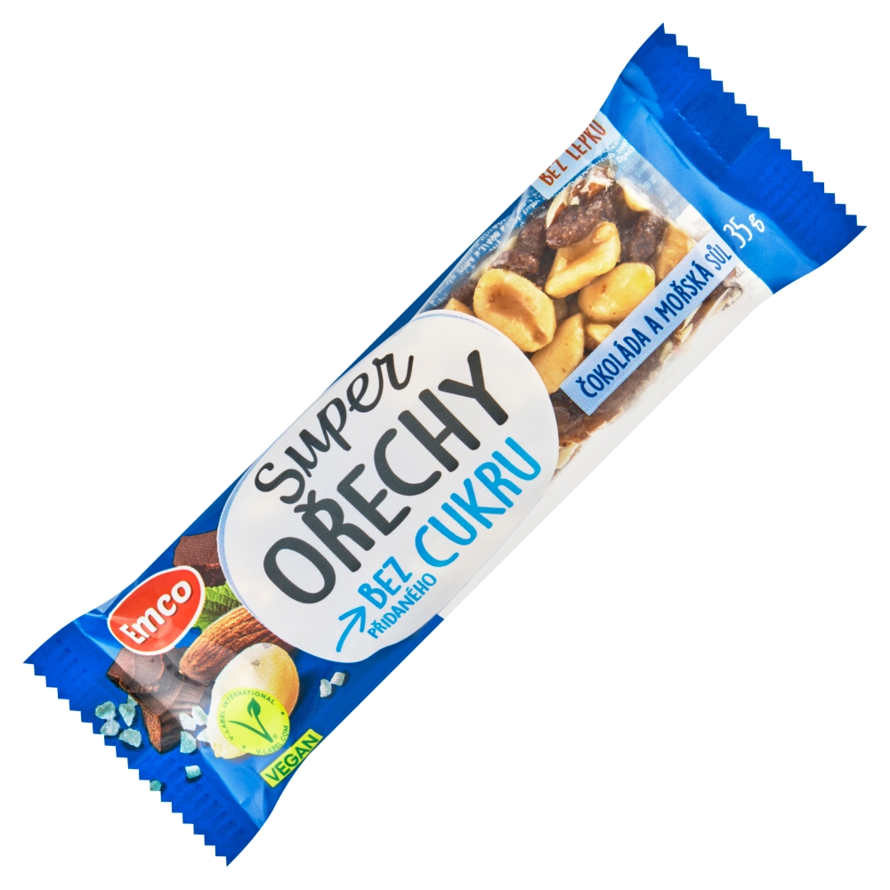 Emco tyčinka 35g čokoláda a mořská sůl