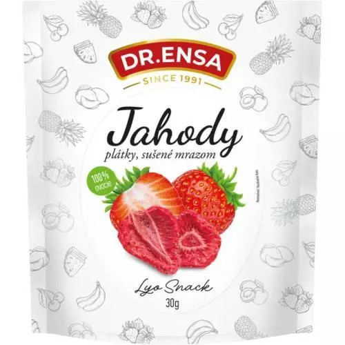 Jahody plátky, lyofilizované 30g