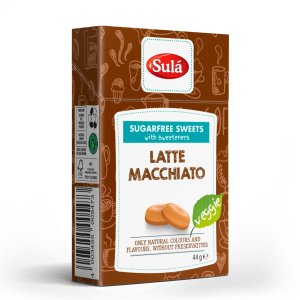 SULÁ bonbóny bez cukru 44g Latte