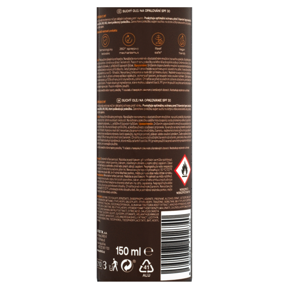 Levně Astrid SUN suchý olej 150ml SPF30