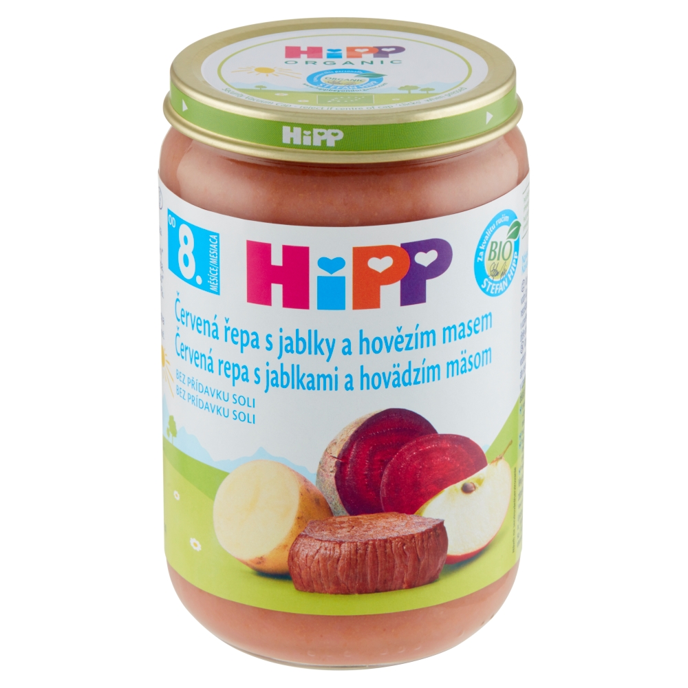 HiPP BIO Červená řepa s jablky a hovězím masem