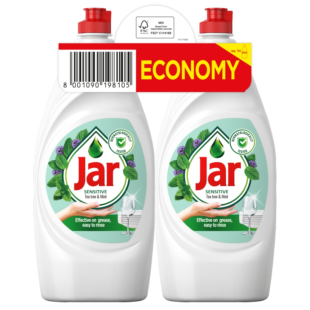 Jar Sensitive Tea Tree&Mint(2x900ml/fol)