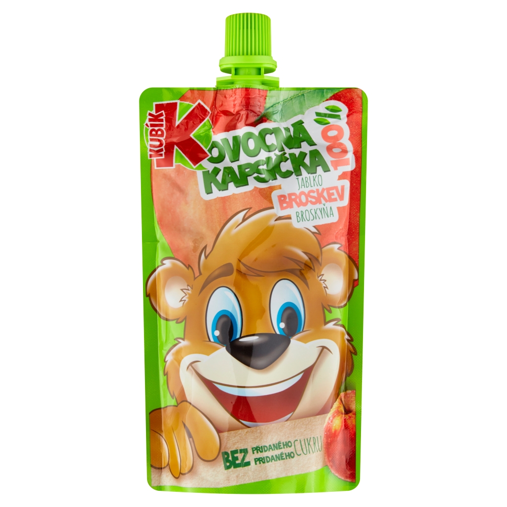 Kubík kapsička 100g Broskev