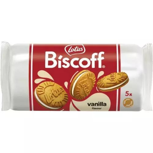 Lotus Biscoff sušenky plněné krémem s vanilkovou příchutí