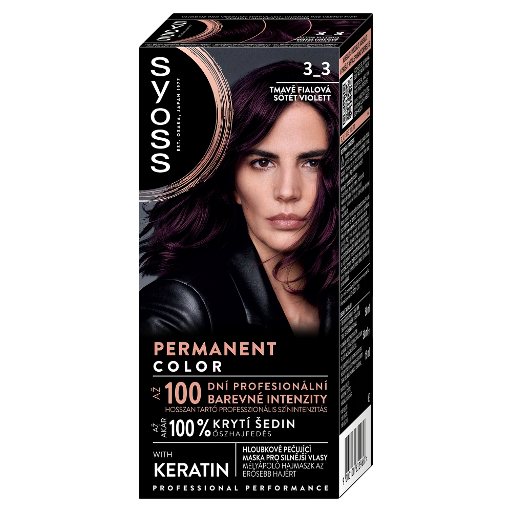 Syoss Color 3-3 Tmavě fialový