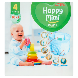 Happy Mimi pants 4 7-18kg(18ks/fol)