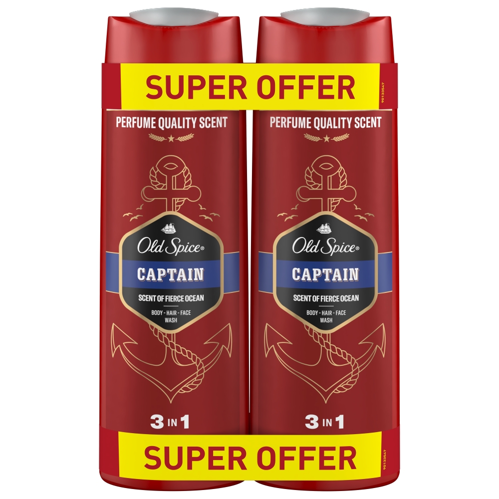 Levně Old Spice SG 2x400ml Captain