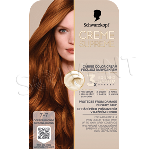 Levně Creme Supreme 7-7 Měděná blond