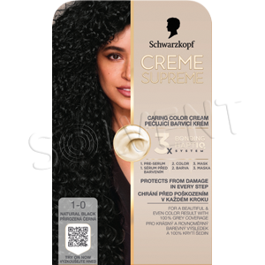 Creme Supreme 1-0 Přirozená černá