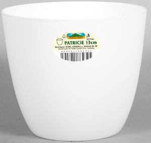 PATRICIE obal 15x13cm bílý