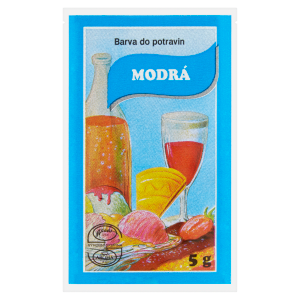 Barva potravin 5g prášková modrá