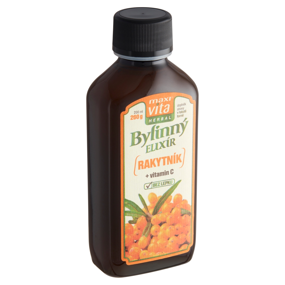 Maxi Vita bylinný elixír 200ml rakytník