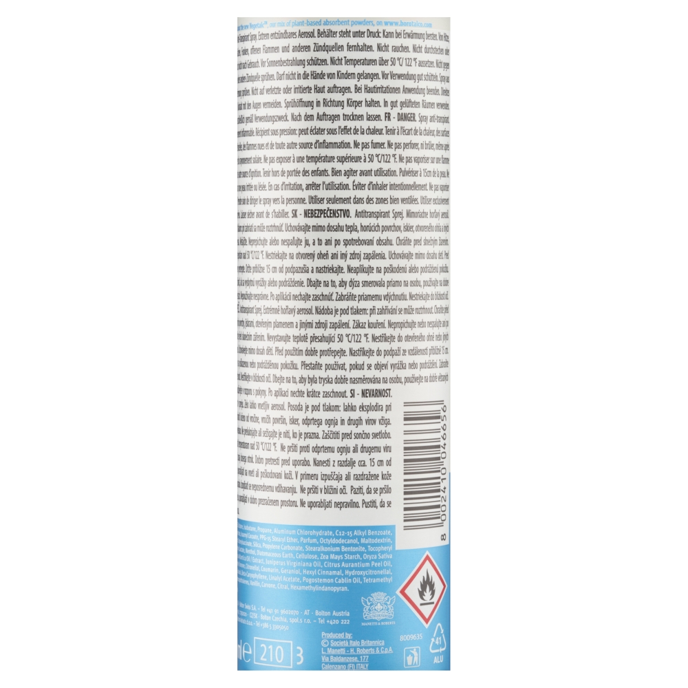 Levně Borotalco deo spray 150ml Fresh MEN