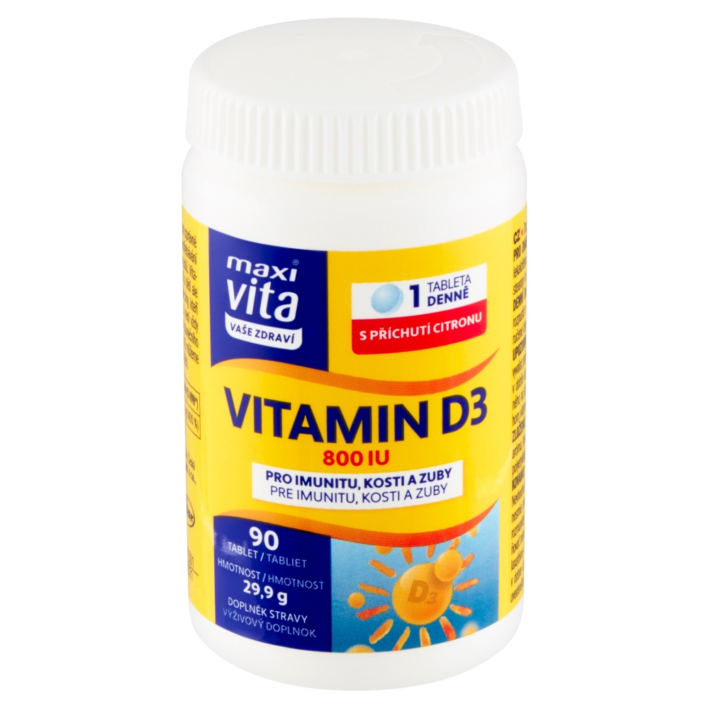 Maxi Vita Vitamin D3 800IU(90tbl/kra)