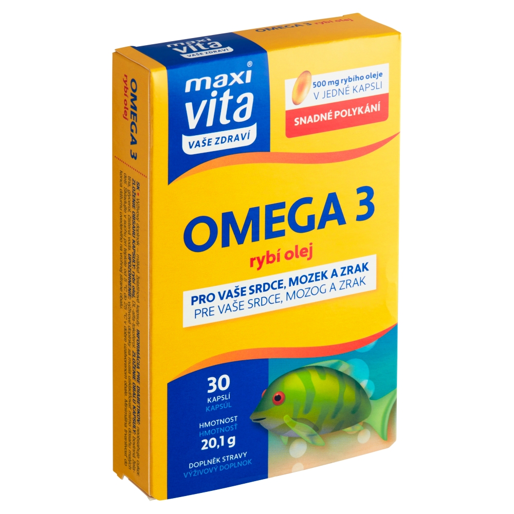 Maxi Vita Omega 3 rybí olej (30ks/kra)