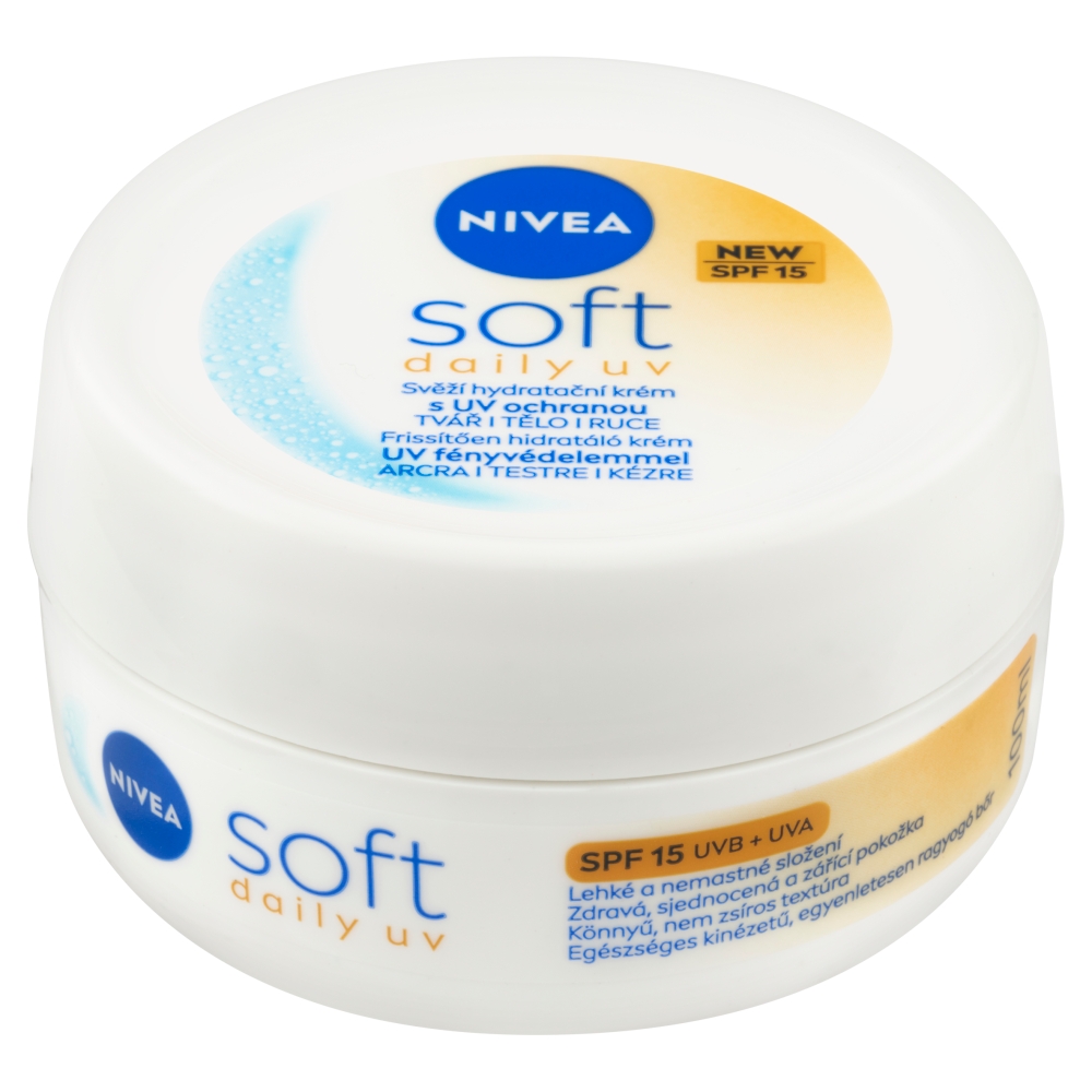 Nivea Soft krém 100ml UV Daily SPF 15