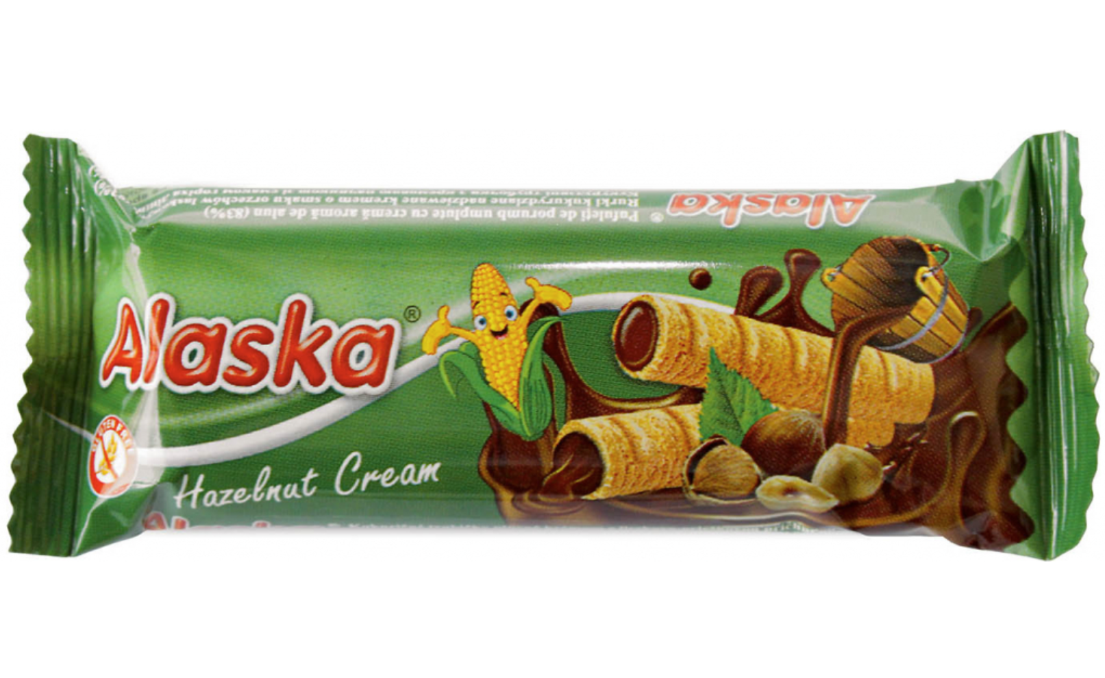Alaska Kukuřičné trubičky lískooříškové 18 g