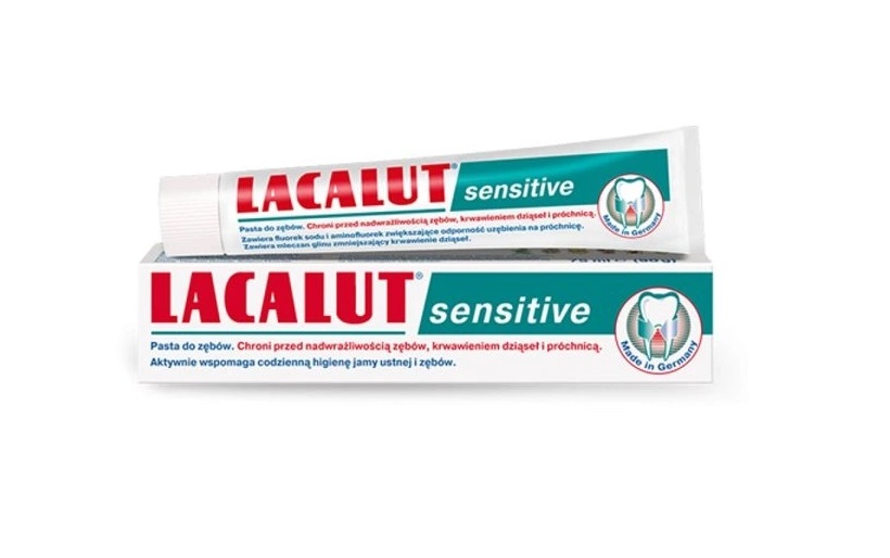 Lacalut zubní pasta 75ml Sensitive (PL vizual)