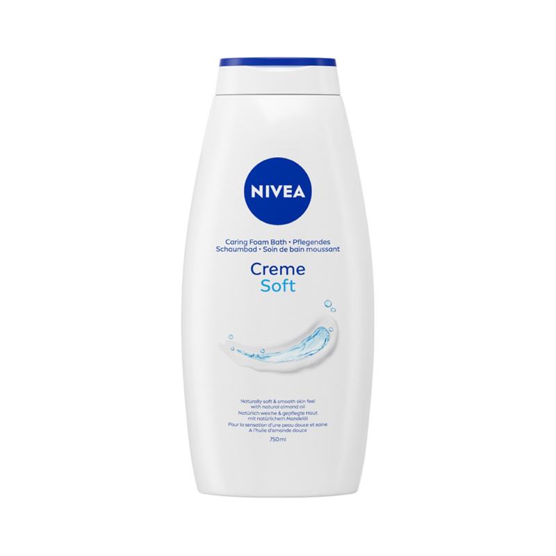 NIVEA Creme Soft krémová pěna do koupele 750 ml