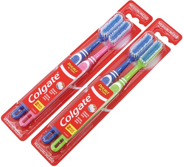 Colgate kartáček Double Action 2ks Medium