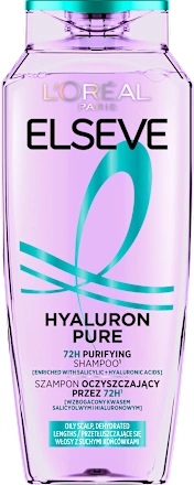 L’Oréal Paris Elseve Hyaluron Pure hydratační šampon pro mastnou vlasovou pokožku a suché konečky 400 ml