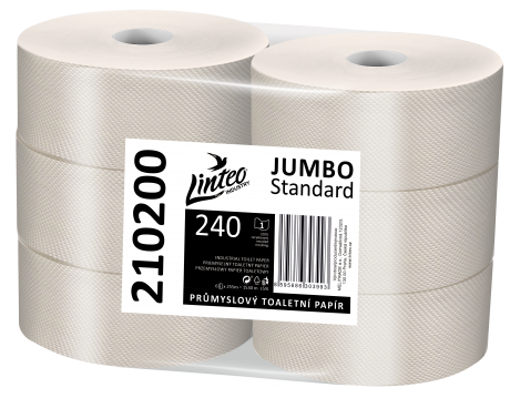 Linteo JUMBO STANDARD 240 1vr. šedý recykl, 255m (6ks)