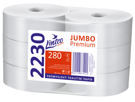 Linteo JUMBO Premium 280 2vr. celulóza, 200m (6ks)