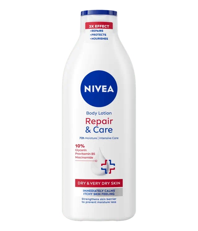 Nivea Tělové mléko 400ml Repair & Care