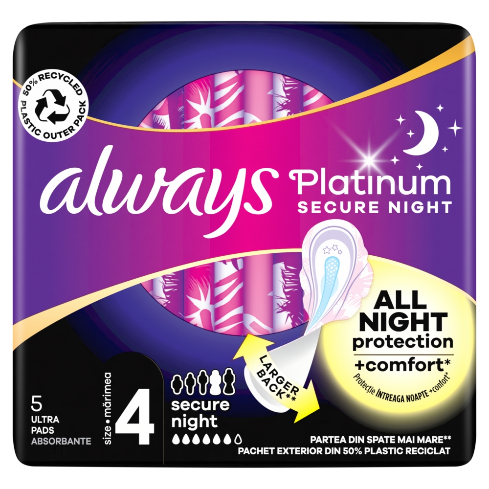 Always ultra Plat (5ks/fol) SecureNight