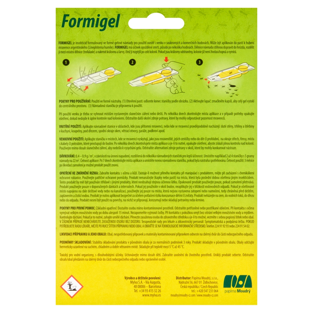 FORMIGEL stanička (3ks/bli) mravenci