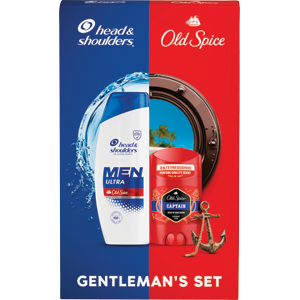 Gentleman's set dárková sada pro muže (šampon H&S 330mlOld Spice deo stick50ml Captain)