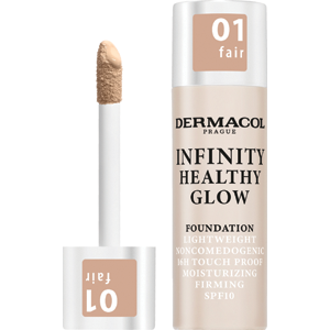 Dermacol Infinity Healthy Glow tekutý make-up SPF 10 odstín 01 Fair 20 g