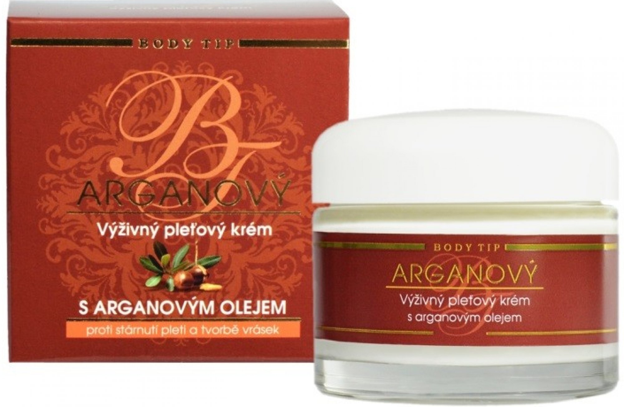 Arganový Pleťový krém s vyživujícím olejem 50 ml