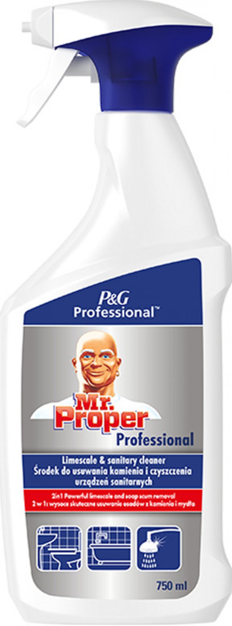 Mr. Proper Professional odstraňovač vodního kamene 800 ml