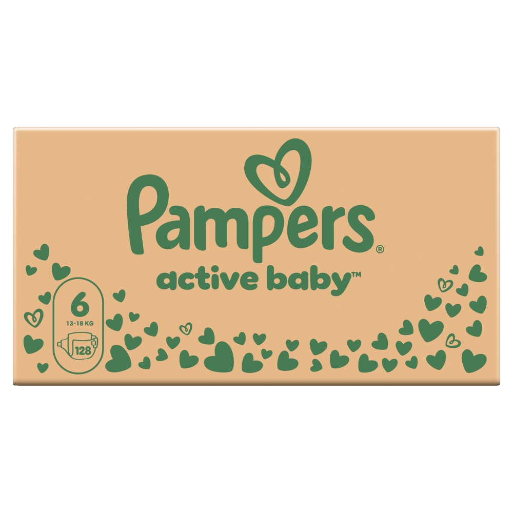 Levně Pampers Active Baby 6 128 ks
