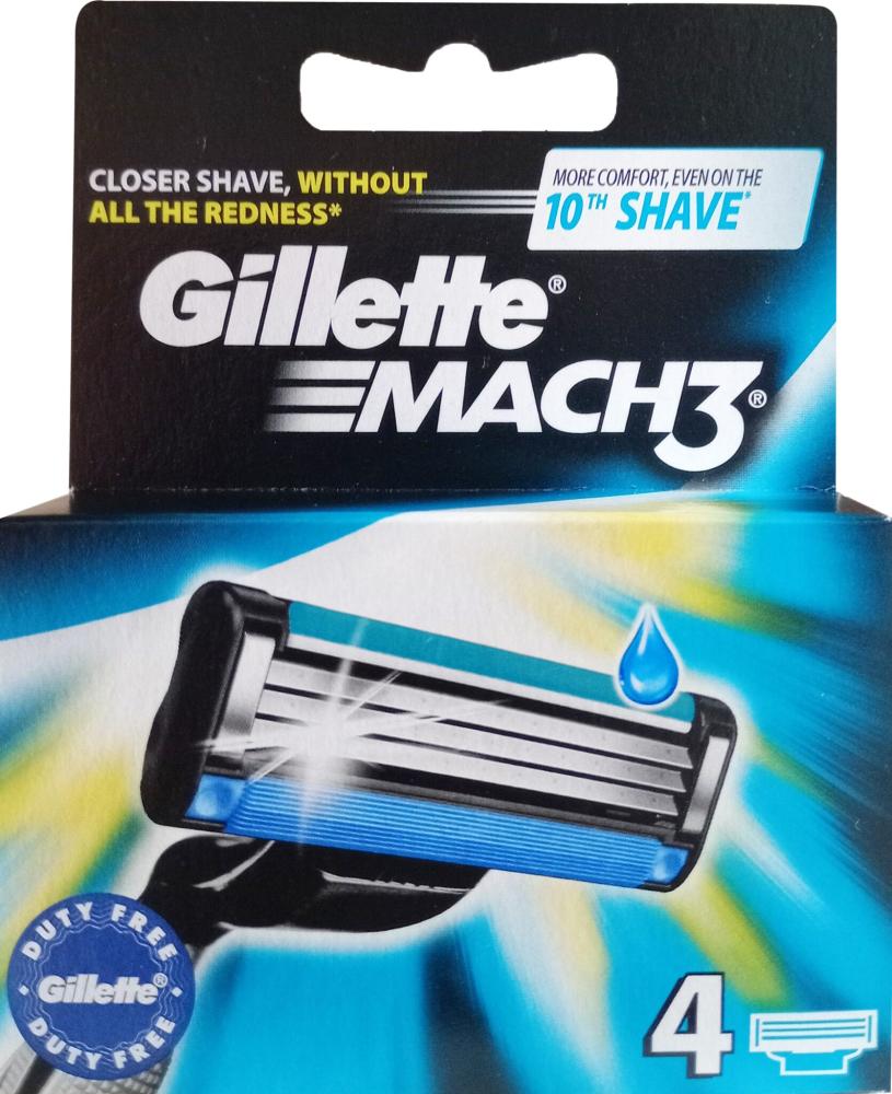 Gillette náhrady Mach3 4ks (papírový obal) Ks