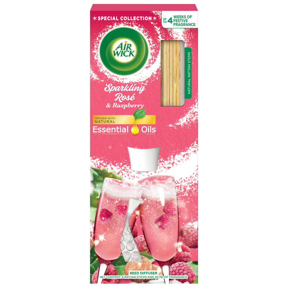 Air Wick Vonné tyčinky 30ml Sparkling Rose & Raspberry Ks