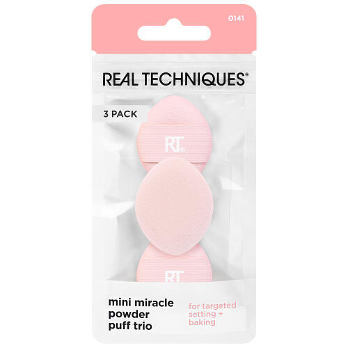 Levně REAL TECHNIQUES Mini zázračná houbička Powder Puff 3 ks