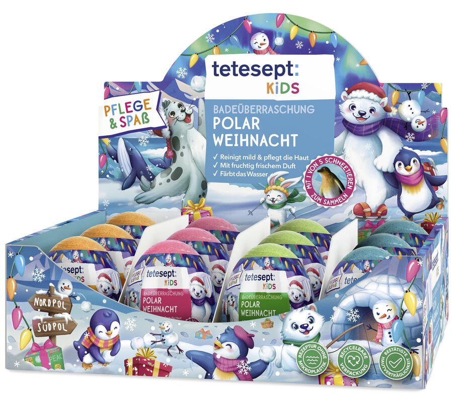 TETESEPT Šumivé bomby Severní pól, 12 ks