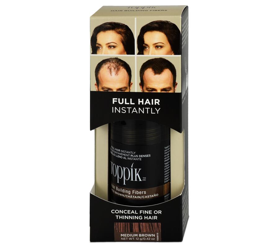 TOPPIK vlasová vlákna Medium brown, 12g