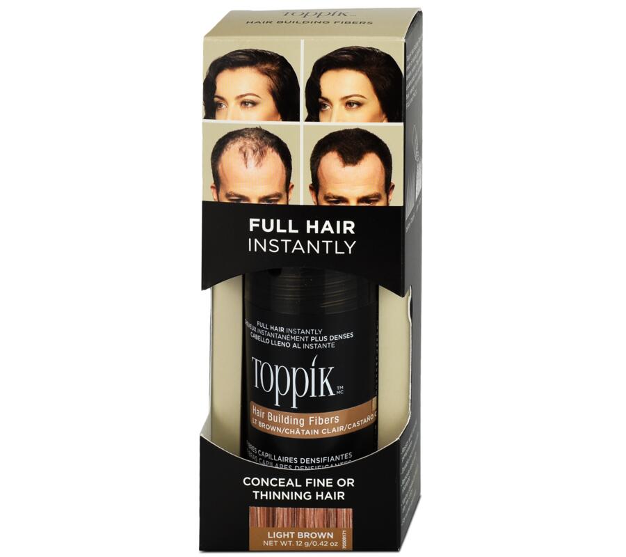 TOPPIK vlasová vlákna Light brown, 12g