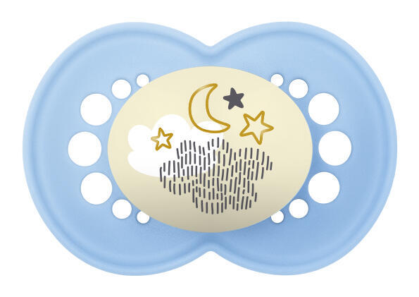 MAM Night 6+ months dudlík na noc Blue Sky 1 ks