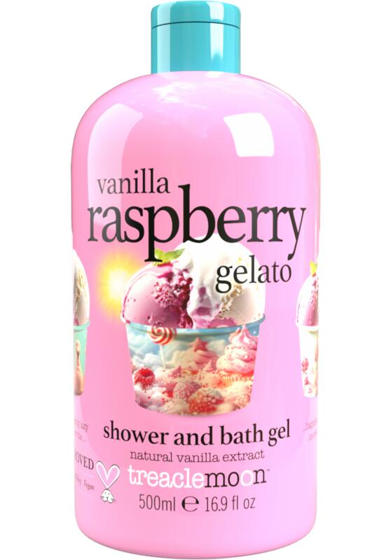 Treaclemoon Vanilla Raspberry Gelato sprchový a koupelový gel 500 ml