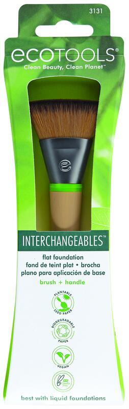 ECOTOOLS INTERCHANGEABLES Štětec na make-up plochý;