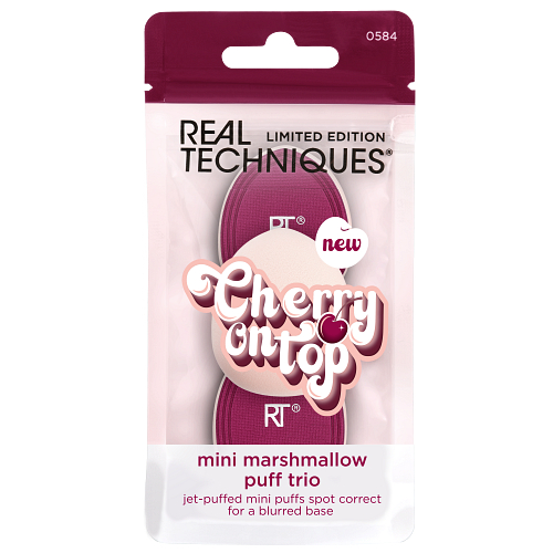 REAL TECHNIQUES Cherry On Top Mini houbičky Marshmallow Powder Puffs