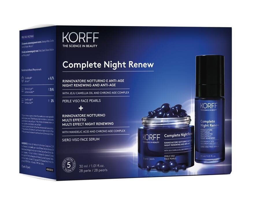 KORFF DÁRKOVÝ BALÍČEK NOČNÍ REGENERACE, PERLE 28 ks  SÉRUM 50 ml ;