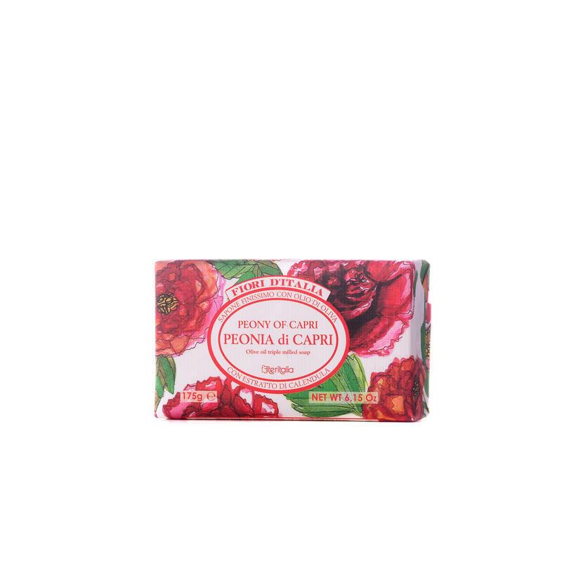 ITERITALIA rostlinné mýdlo - pivoňka, 175 g