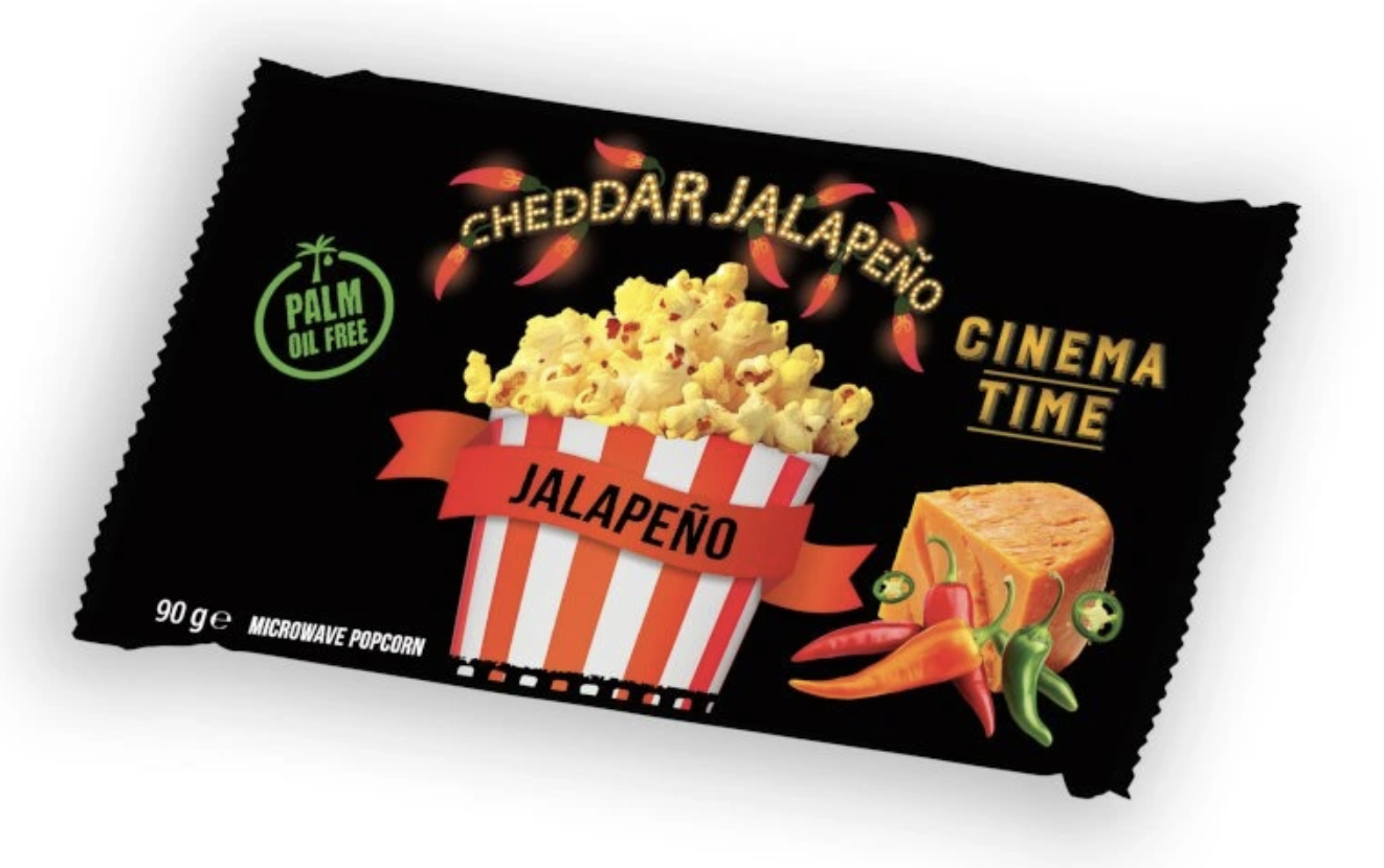 Cinema Time Mikrovlnný popcorn Premium Jalapeno 90g